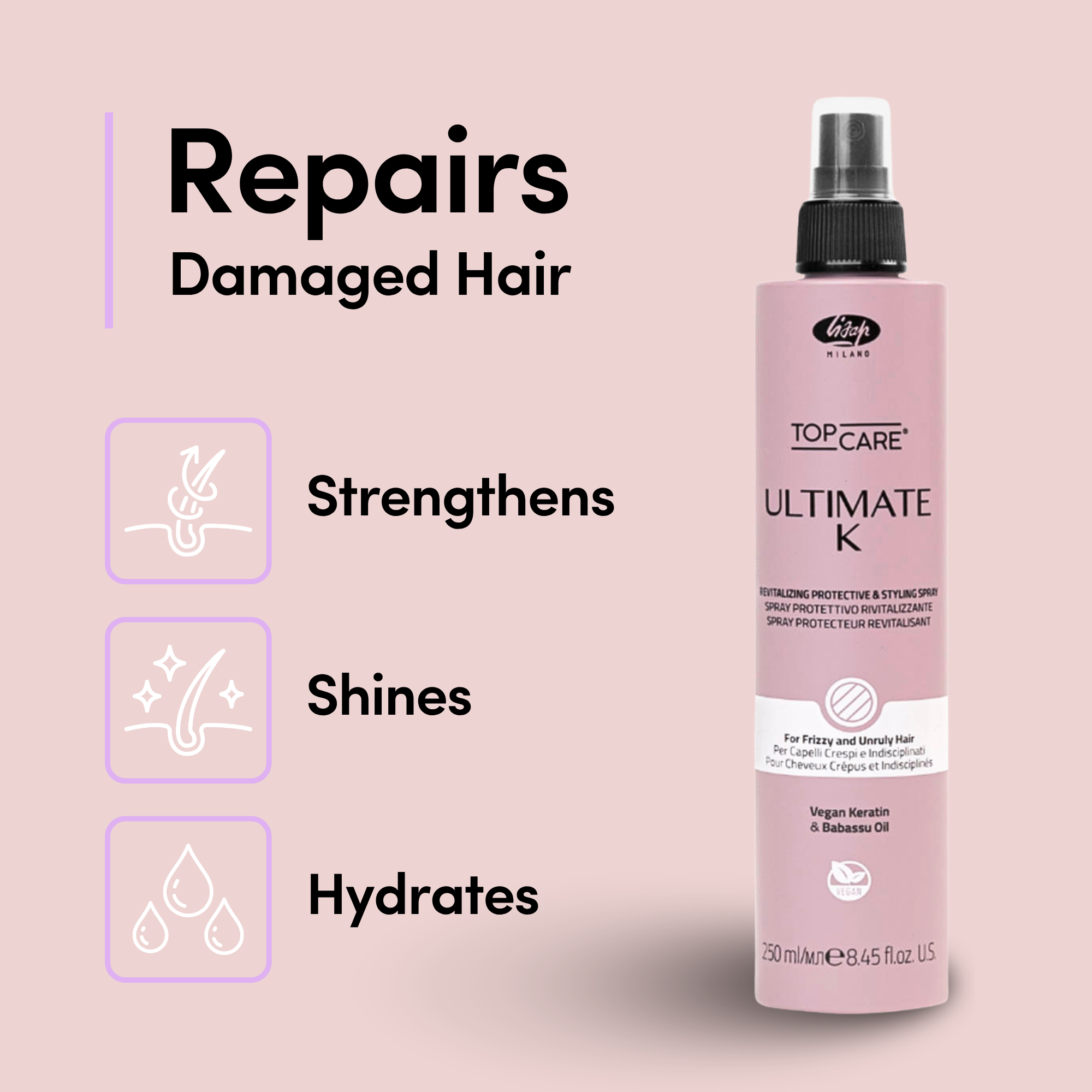 Top Care Ultimate K Revitalizing Protective & Styling Spray