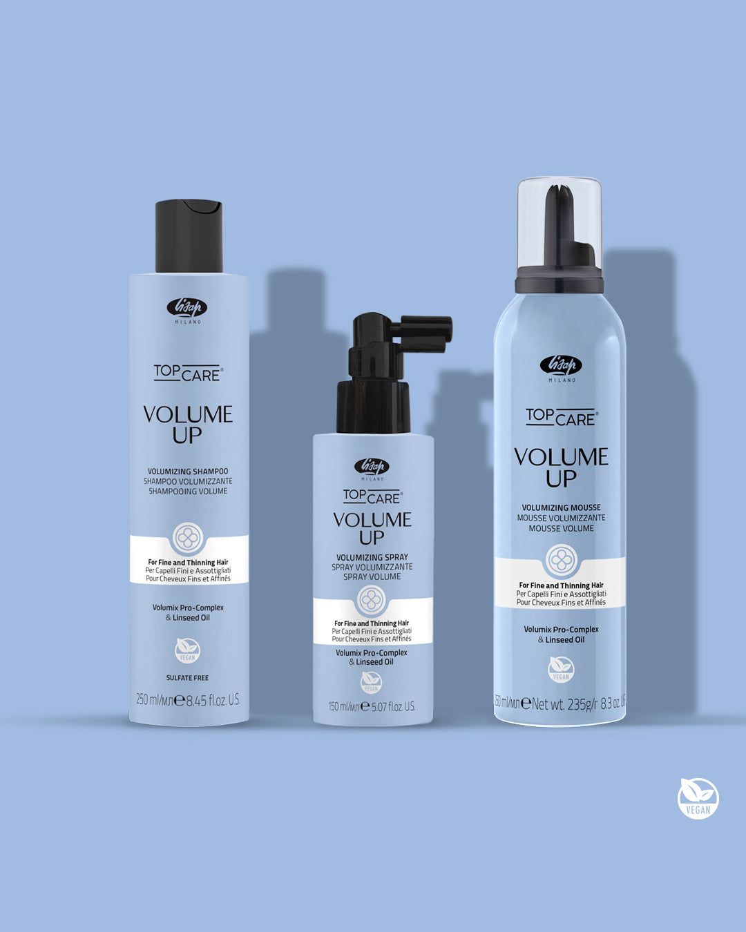 Volume Up Set: Shampoo, Spray, Mousse For Fine & Thin Hair