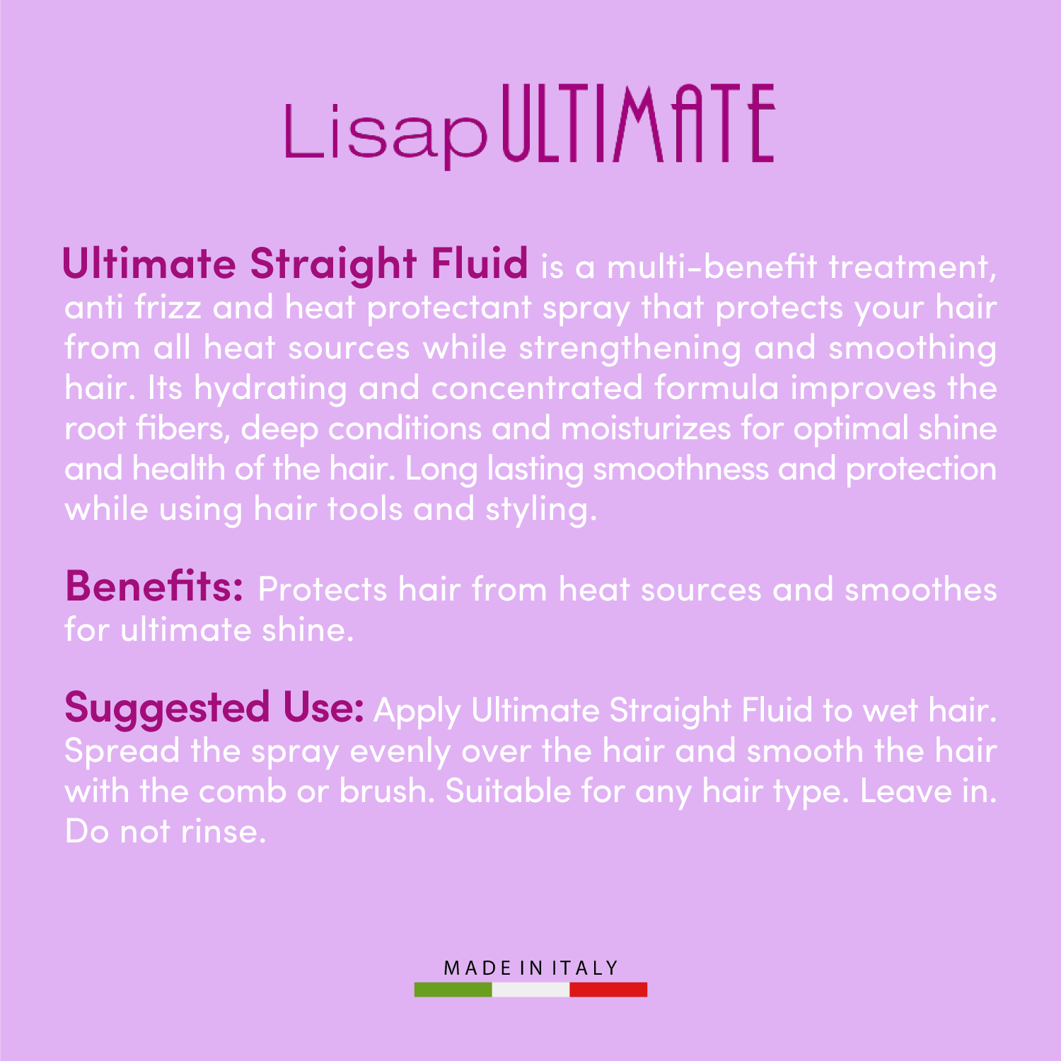 Ultimate Straight Fluid – Heat and Humidity Protective Spray